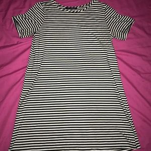 Black/White Striped Dress
